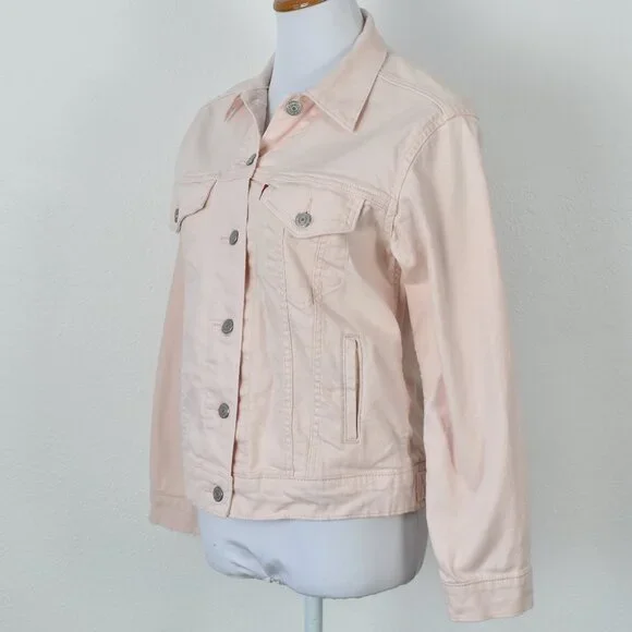 Levi's Denim Trucker Jean Jacket Pink - XS - Picture 3 of 8